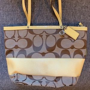 Yellow Coach bag